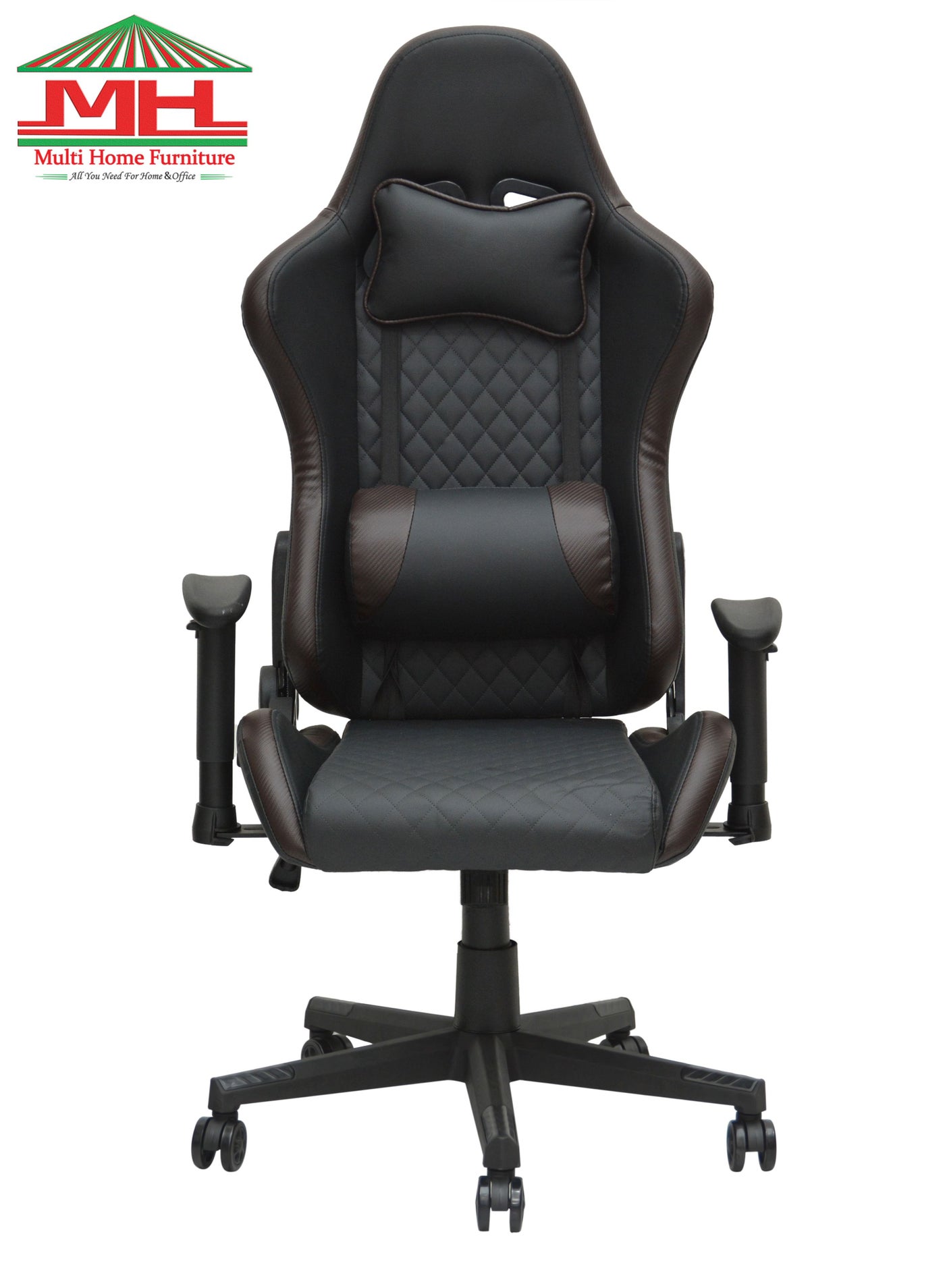 Multi Home Furniture Black & Brown Gaming Chair with…