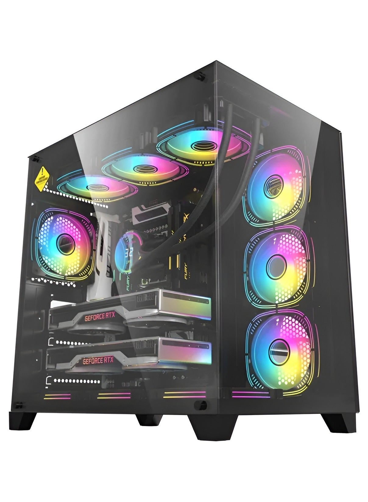 Compare RTX 5070 Gaming PC – Intel i514400F | 16GB | GeForce RTX 5070 12GB | 1TB NVMe | 240mm Liquid Cooled | 750W PSU | B760 | WiFi & Bluetooth | Windows 11 Pro | 1 Year Warranty UAE RTX 5070 Gaming PC + Intel i514400F at KSA Price