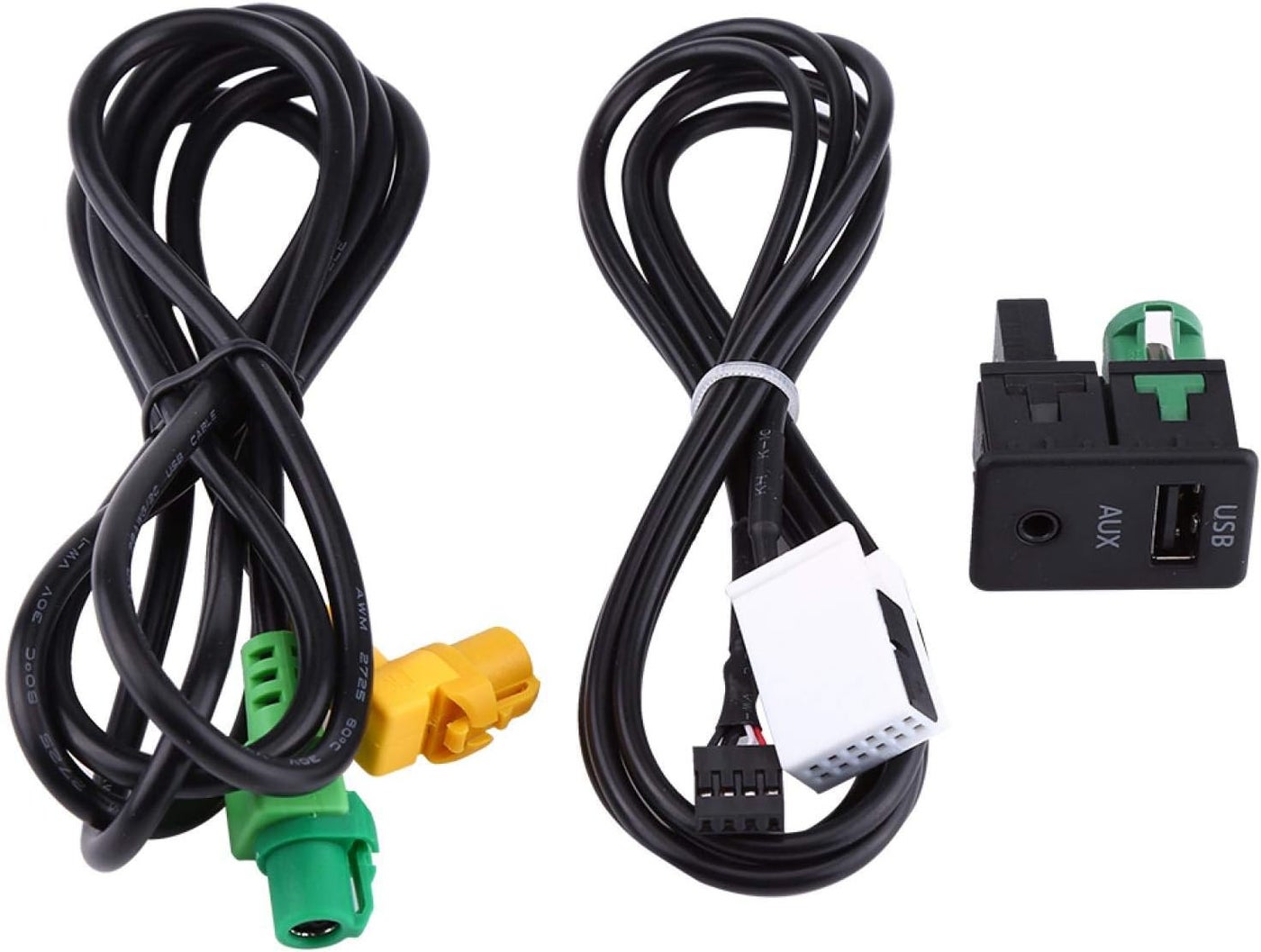 klarako Car USB AUX Switch Socket Wire Harness…