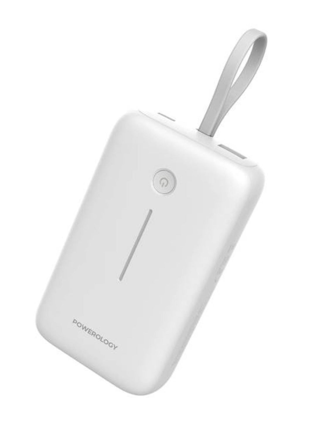 Compare 20000mAh Power Bank with Detachable USBC Wire, 30W Power Delivery, 3Device Charging, Long Time Standby, Universal Phone Compatibility, Builtin Safeguards  White at KSA Price