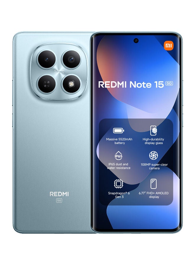 Redmi Note 15 Dual SIM Blue 8GB RAM 256GB…