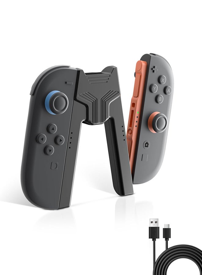 Compare Charging Grip for Nintendo Switch 2 Joycon, VShaped Ergonomic Grip with LED, TypeC Cable, Lightweight, Quick Charging Accessories for Switch 2 at KSA Price