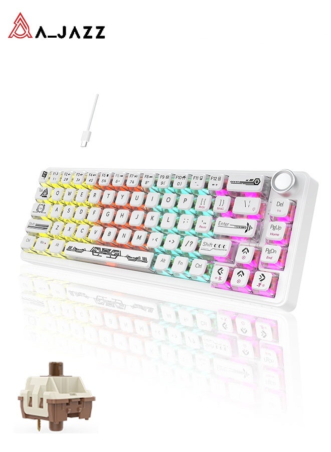 Compare AK690 75% Mechanical Gaming Keyboard, featuring hotswappable switches, RGB backlighting, and knob controls. This compact, wired keyboard with a detachable USBC cable uses a spacermounted design and is compatible with PC, PS5, PS4, Xbox, and Mac—perfect for FPS and Fortnite players. at KSA Price
