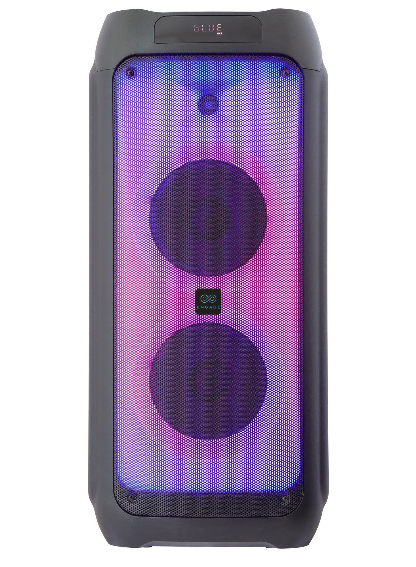 Compare Engage EPS1022W80 10X 2 Party Speaker, Dynamic Disco Lights, Rechargeable Battery, Powerful Audio Performance, FM Radio Functionality, Convenient Remote Control, Black at KSA Price