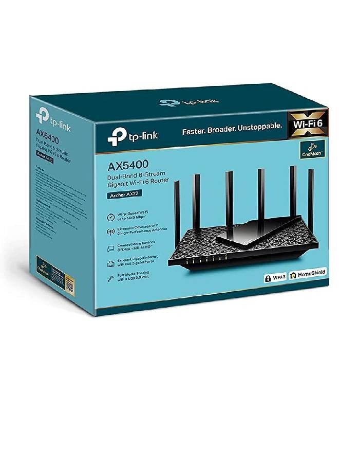 Archer AX72 AX5400 Dual-Band Gigabit Wi-Fi 6 Router…