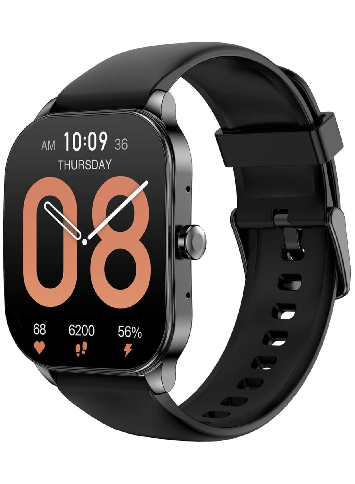 Compare Pop 3S Smart Watch with 1.96 AMOLED Display Bluetooth Calling SpO2 12Day Battery Life  AI Voice Assistance  100 Sports Modes  24H HR Monitor  Music Control  Over 100 Watch Faces Black at KSA Price