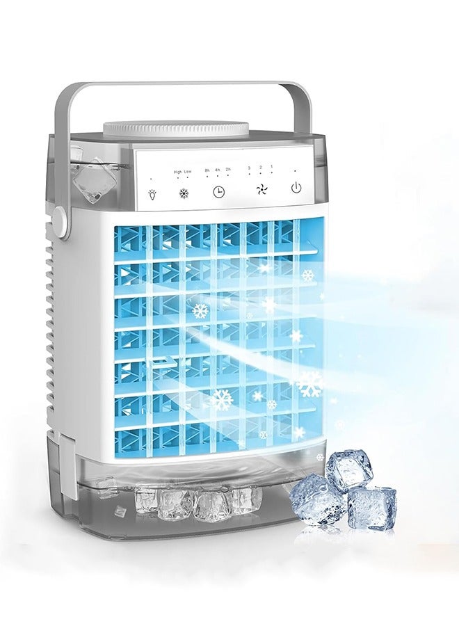 Compare Portable Air Conditioners, 1600ML Mini Air Cooler Evaporative Personal, 3 Wind Speed, 248H Timer, 3 Modes, Colorful Night Light, Portable for Room, Car, Bedroom at KSA Price