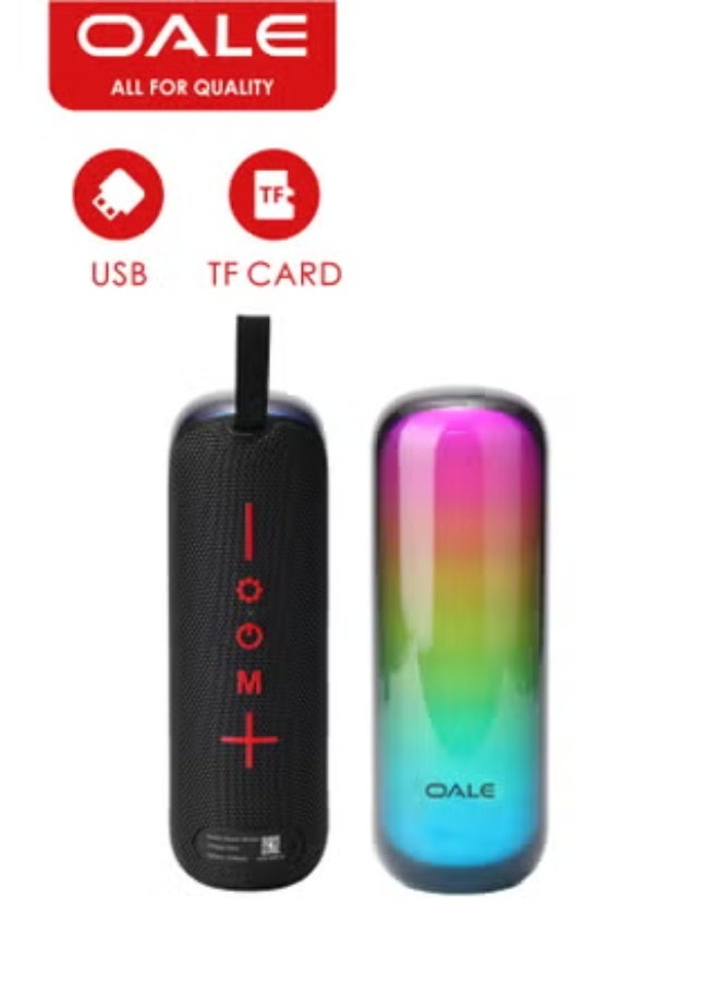 Compare OALE iStudio 100mini Portable TWS Bluetooth Speaker with RGB Light, Dual 5W Speakers, 1200mAh Battery, BT 5.3, Support FMUdiskAuxin at KSA Price