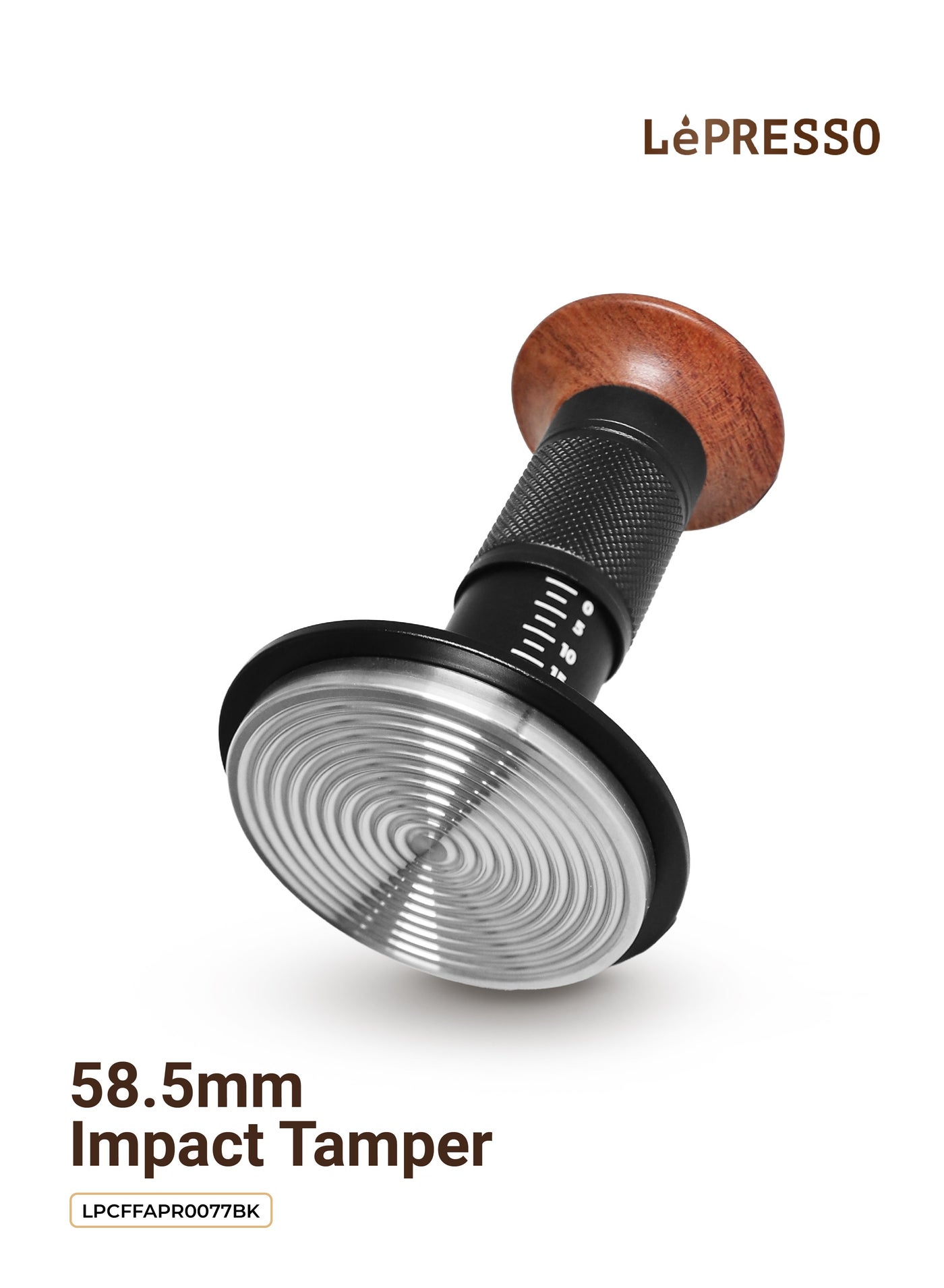 Compare Force Tamper 58.5mm Coffee Tamper  Tamper Technical  Impact Coffee Tamper  Thread Bottom  Material Aluminum + Stainless Steel + Wood  Black at KSA Price