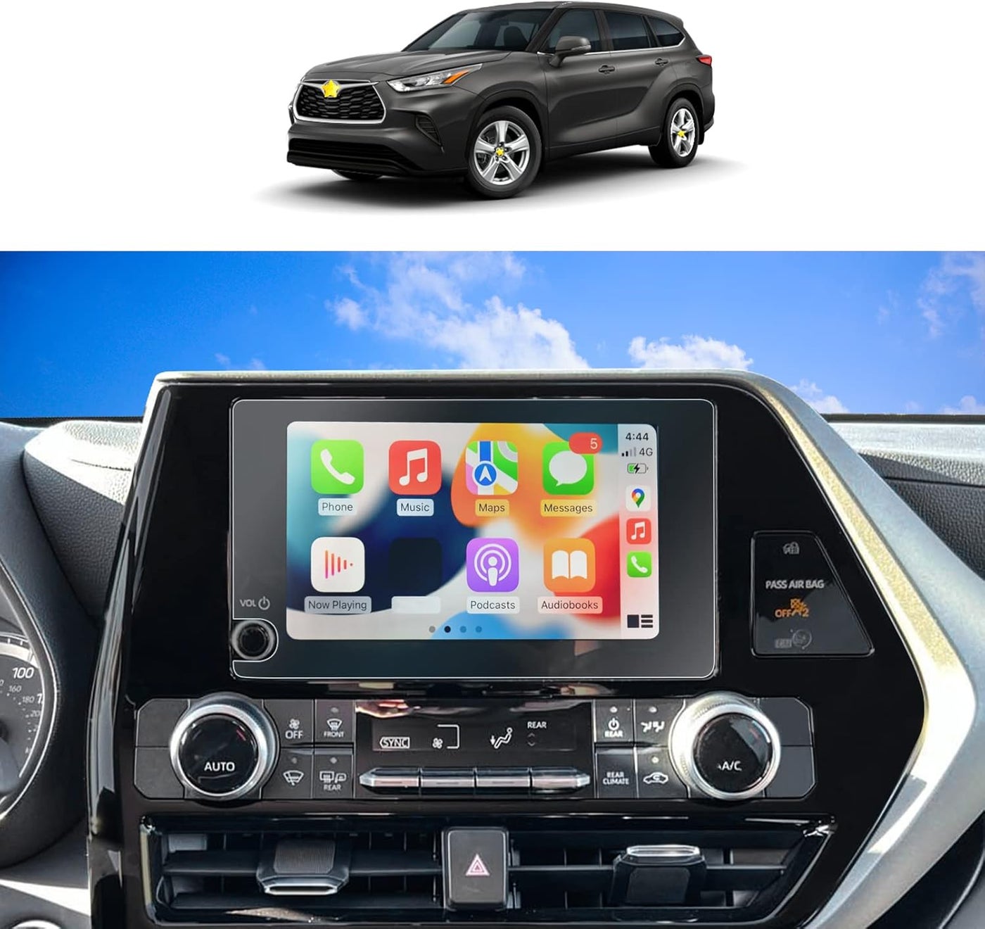 Compare SKTU 2Pcs 20232025 Toyota HighlanderHighlander Hybrid 8 Inch Navigation HD AntiScratch Screen Protector at KSA Price