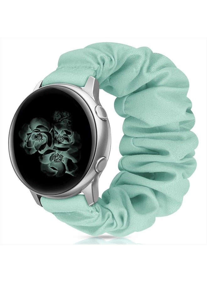 Compare 20mm 22mm Scrunchies Watch Bands, Cute Elastic Replacement Bands for Women with Quick Release Bar, Fabric Band for Samsung Galaxy Watch 4 5 Pro Galaxy Active, Active 2 40mm 44mm Watch Smartwatch PGrS at KSA Price
