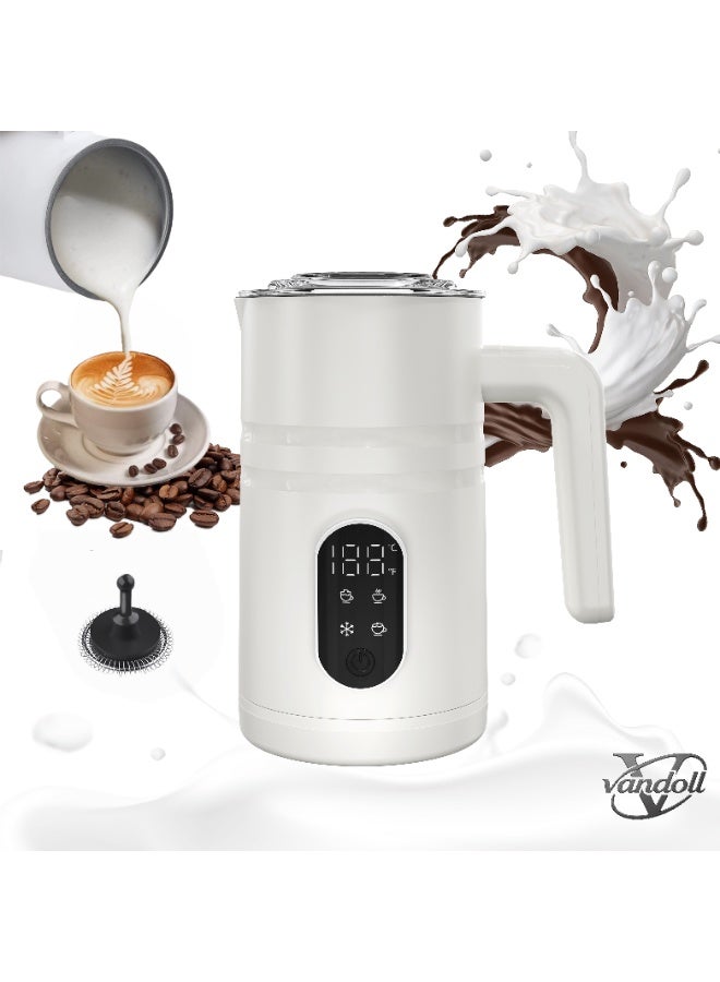 Compare Electric Milk Frother Steamer Milk Foamer 4 in 1 Multifunctional Hot Cold Milk Foam Maker 400W Automatic Quiet Milk Warmer Latte Cappuccinos Hot Chocolate at KSA Price