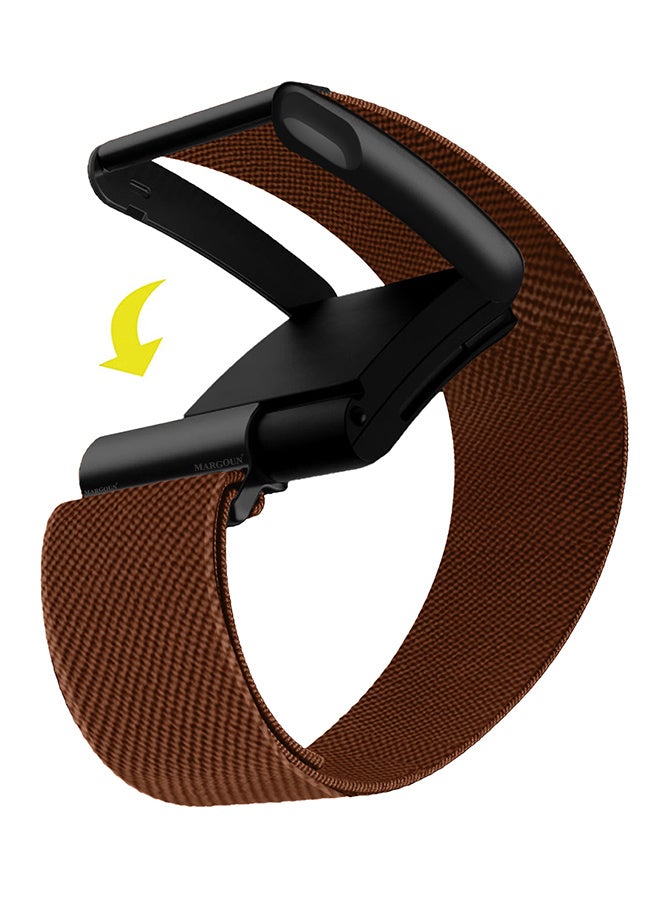 Compare Adjustable Nylon Sport Strap Compatible with Whoop Life MG – Breathable and Waterproof Replacement Wristband Dark Brown at KSA Price