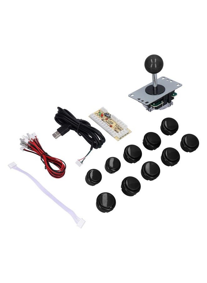 Compare Arcade Game Joystick Kits DIY Parts Delay USB Encoder + 8 Way Joystick + 10x Push Buttons for Arcade PC Game DIY Projectsblack video game at KSA Price