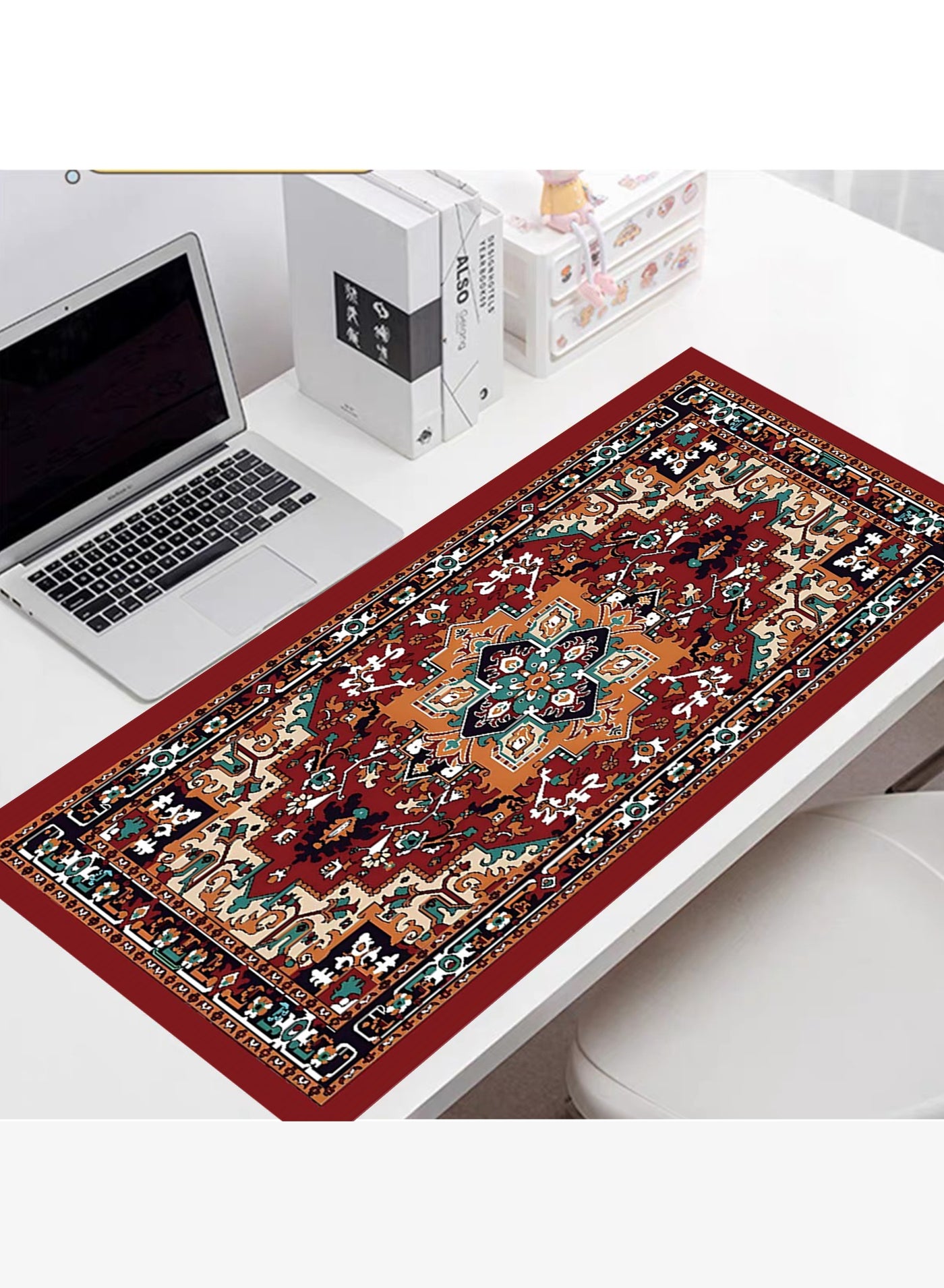Compare Vintage PersianInspired Mouse Pad with NonSlip Base – Large 80x30 cm Gaming and Office Desk Mat at KSA Price