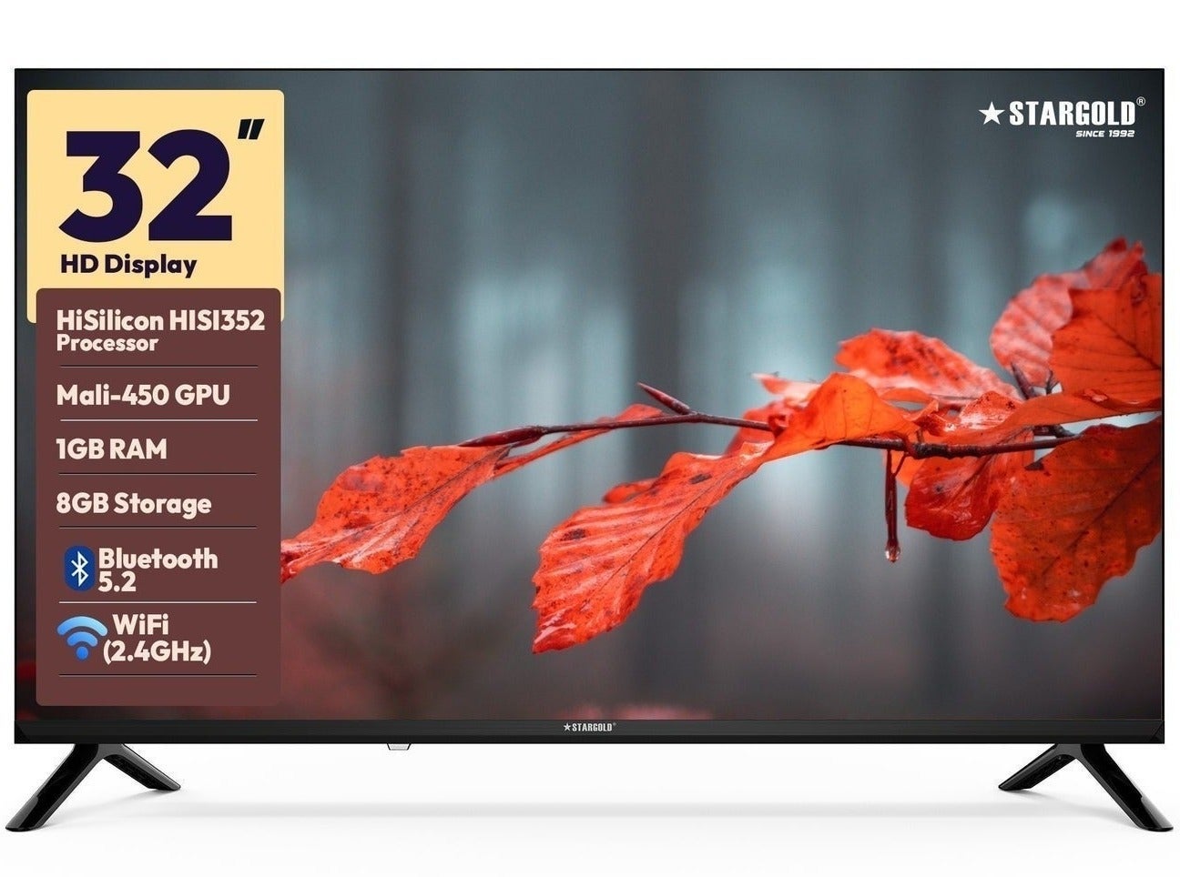 32 Inch Smart TV HD Frameless Android 14…
