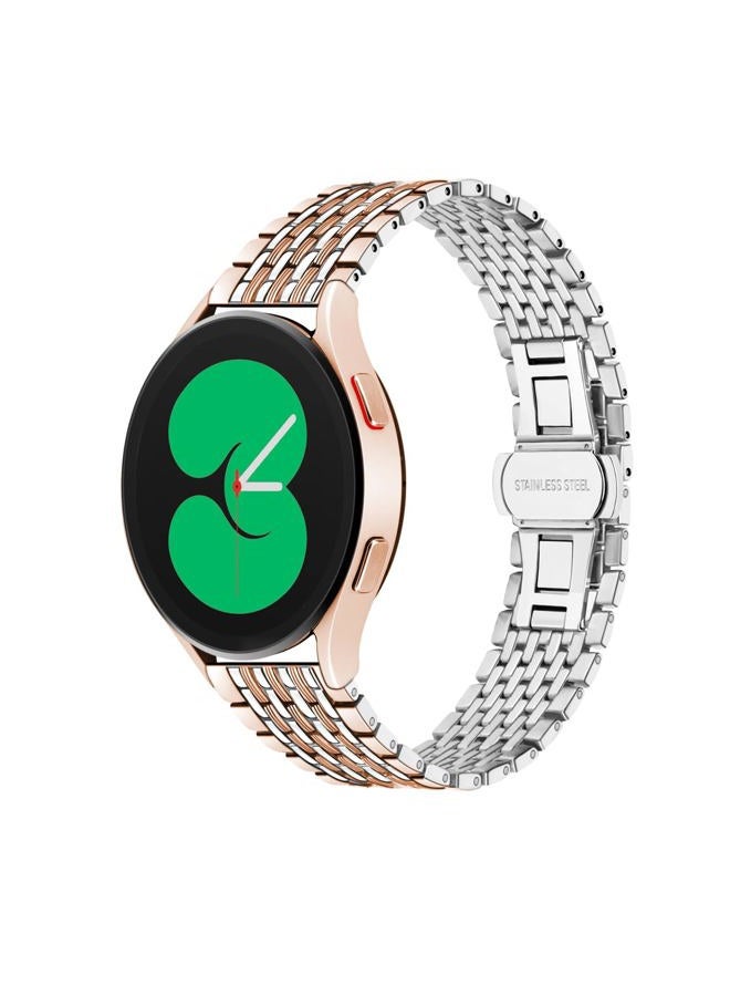 Compare Stainless Steel Bands Compatible for Samsung Galaxy Watch 7654 Band 40mm 44mm, Watch 5 Pro 45mm, Galaxy Watch 64 Classic 43mm 47mm 42mm 46mm, Quick Release 20mm Metal Straps for Women Men at KSA Price