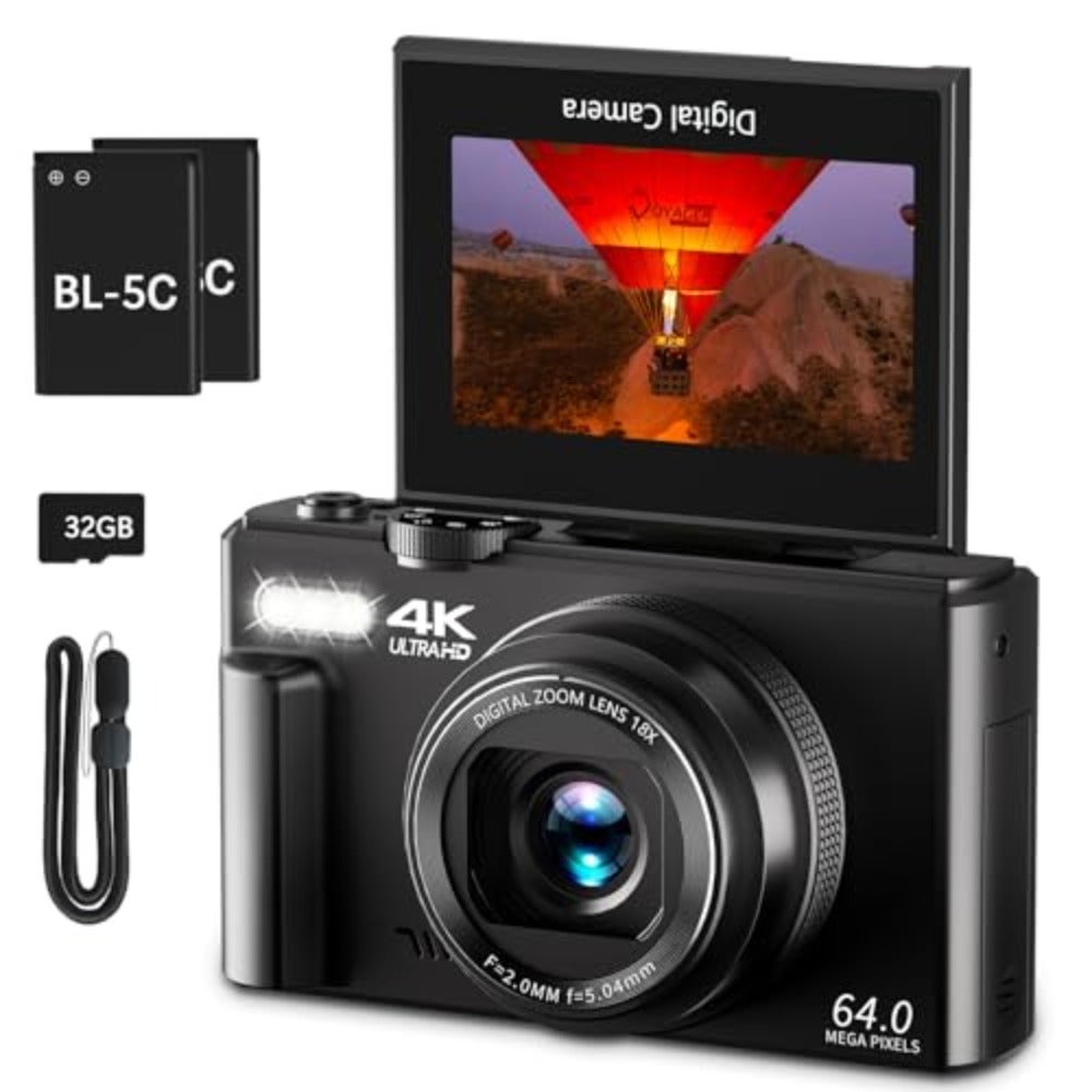 4K Digital Camera for Photography 64MP Vlogging…