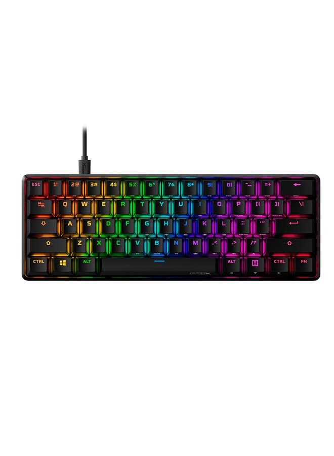 Compare Alloy Origins 60 Mechanical Gaming Keyboard, 60% Ultra Compact Form Factor, Red Switch, Dual Shot PBT Keys, RGB LED Backlight at KSA Price