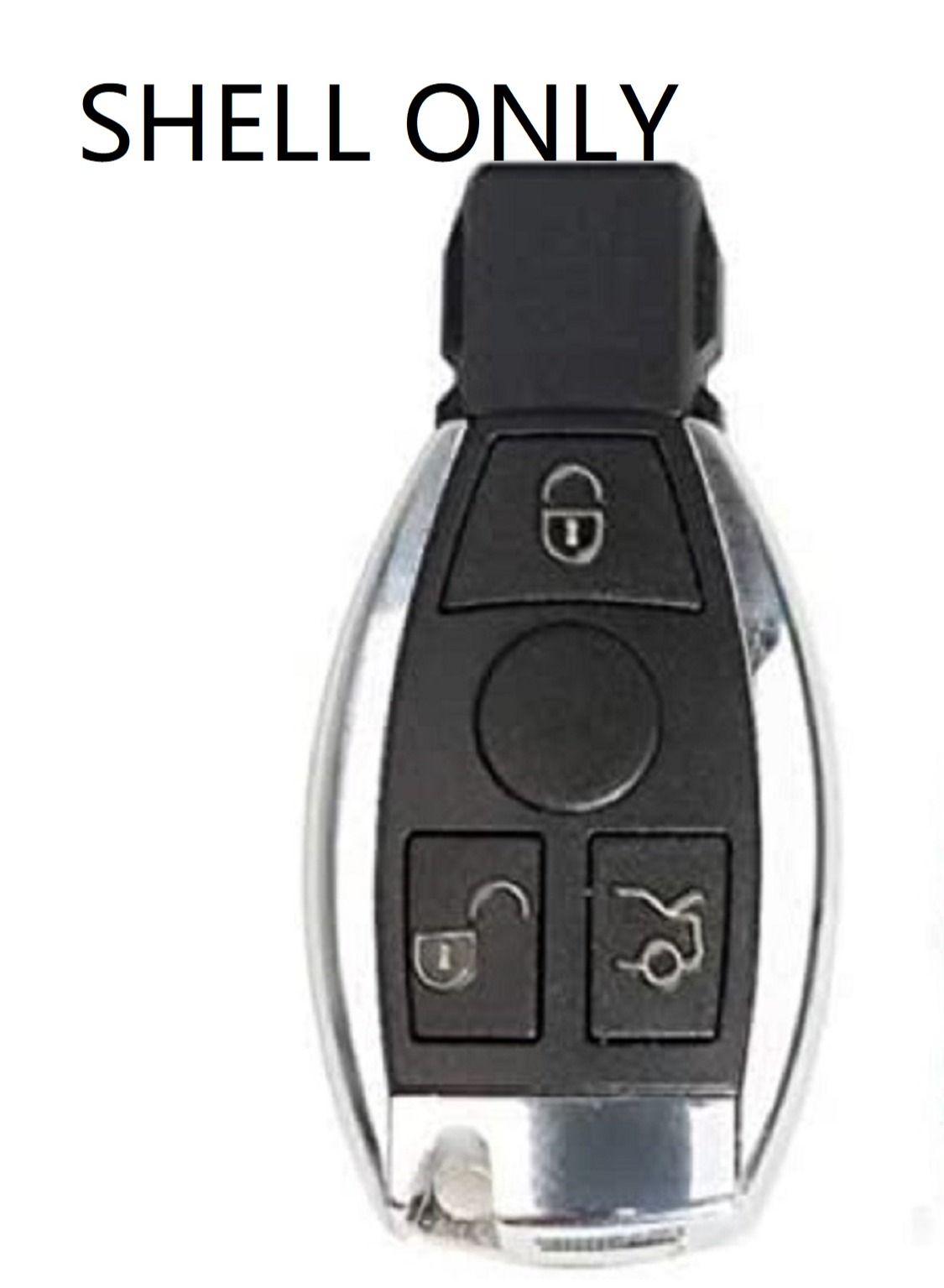 Compare 3 Button Key Shell Only for Mercedes Benz after 2000+ NEC&BGA replace NEC Chip with logo at KSA Price