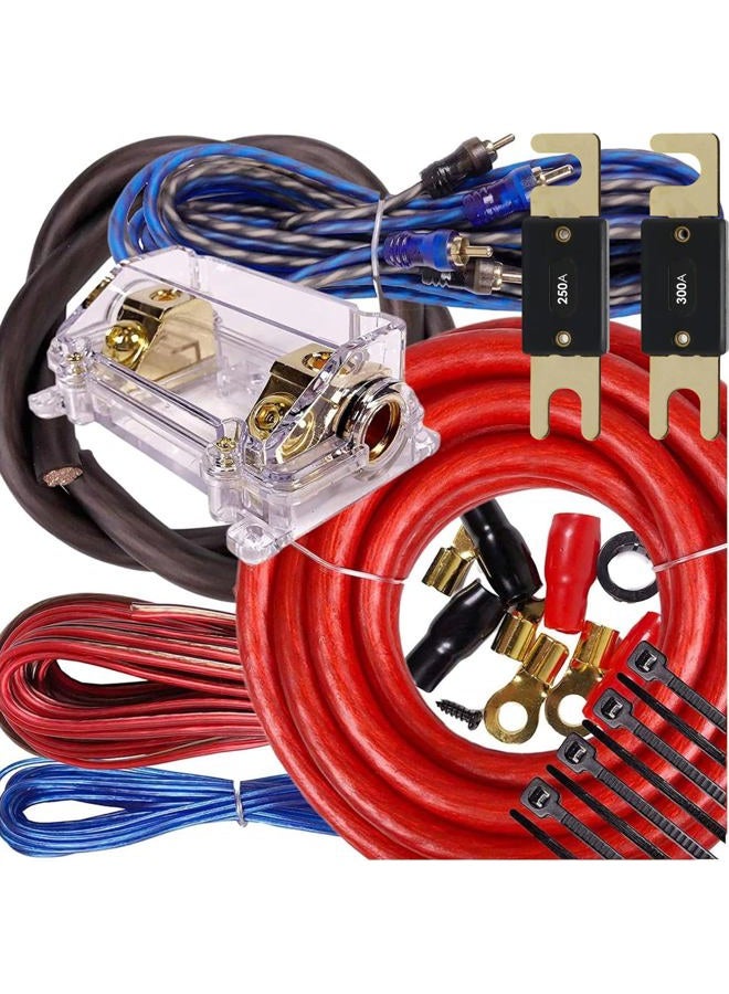 Compare Complete 5000W to 8000W Gravity 0 Gauge Amplifier Installation Wiring Kit Amp PK2 0 Ga Red  for Installer and DIY Hobbyist  Perfect for CarTruckMotorcycleRVATV at KSA Price