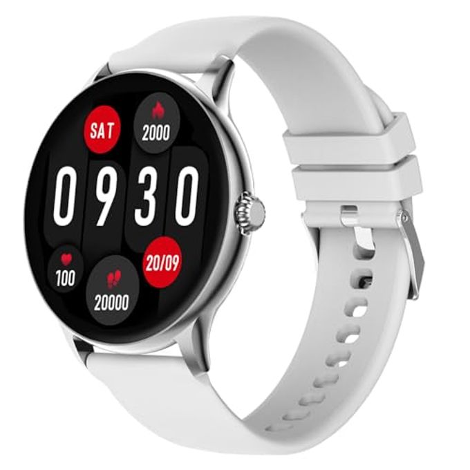 Compare Phoenix Pro 35.3Mm 1.39 Inch Bluetooth Calling Smart Watch, Ai Voice Assistant, Metal Body With 120+ Sports Modes, Spo2, Heart Rate Monitoring. Silver Grey at KSA Price