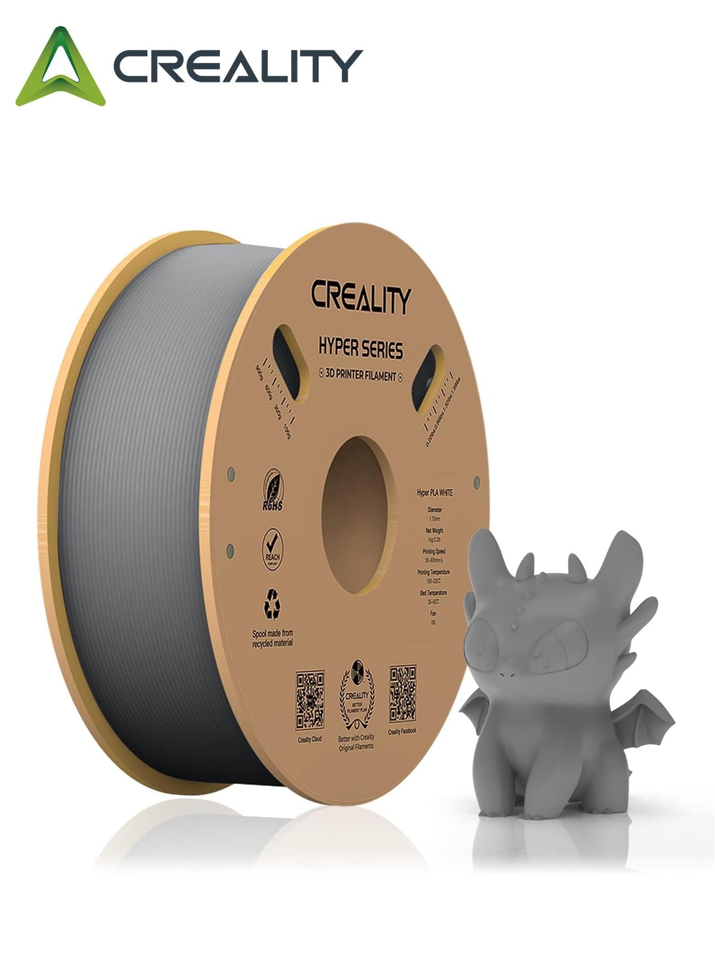 Official Creality Hyper PLA Filament 1.75mm, High…