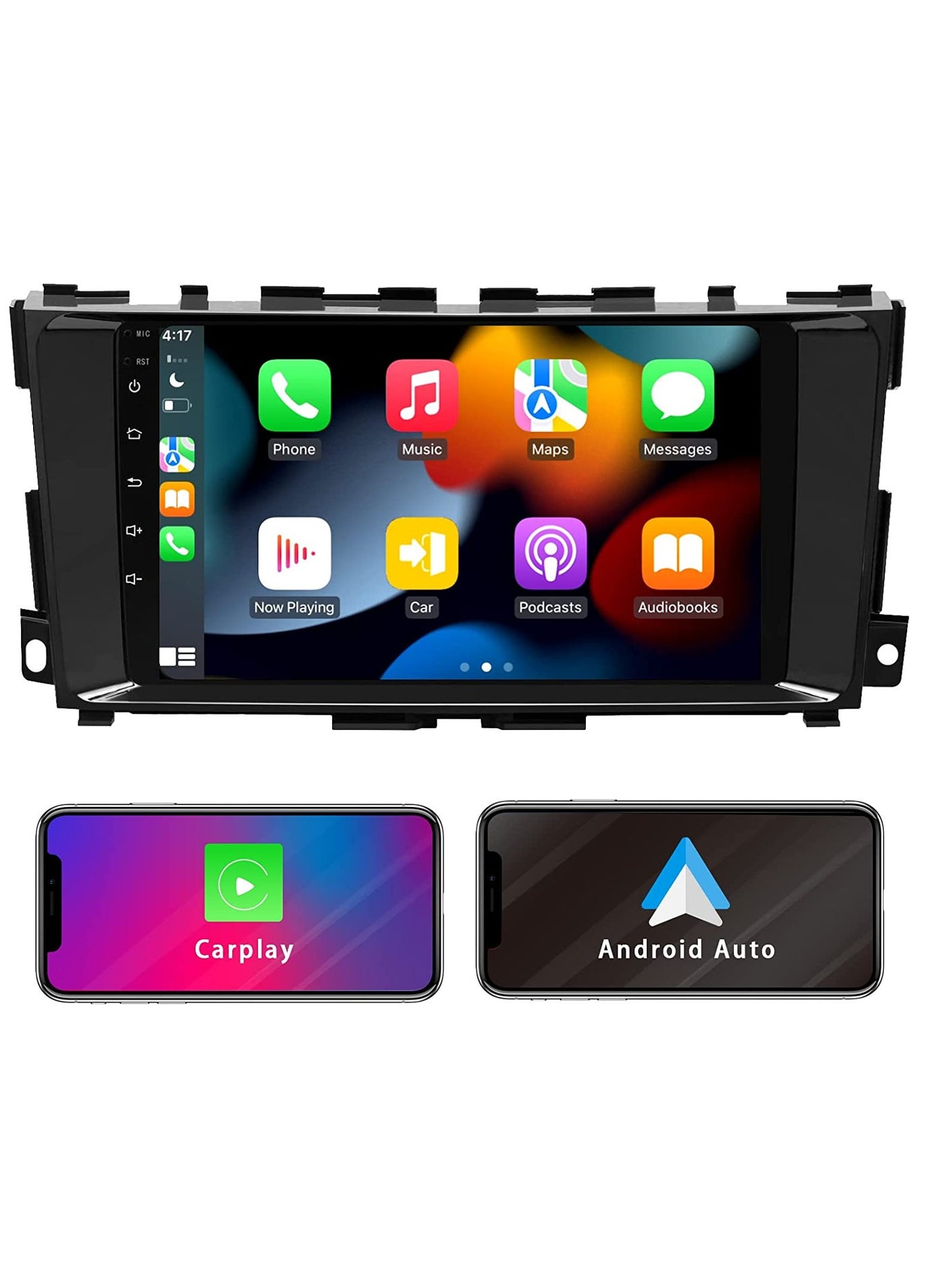 Compare Android Screen For Nissan Altima  2013 To 2018 2GB RAM 32 GB Memory Support Apple Carplay Android Auto Full HD Touch Screen Display built In Bluetooth USB Radio WiFi Play Store Backup Camera include at KSA Price