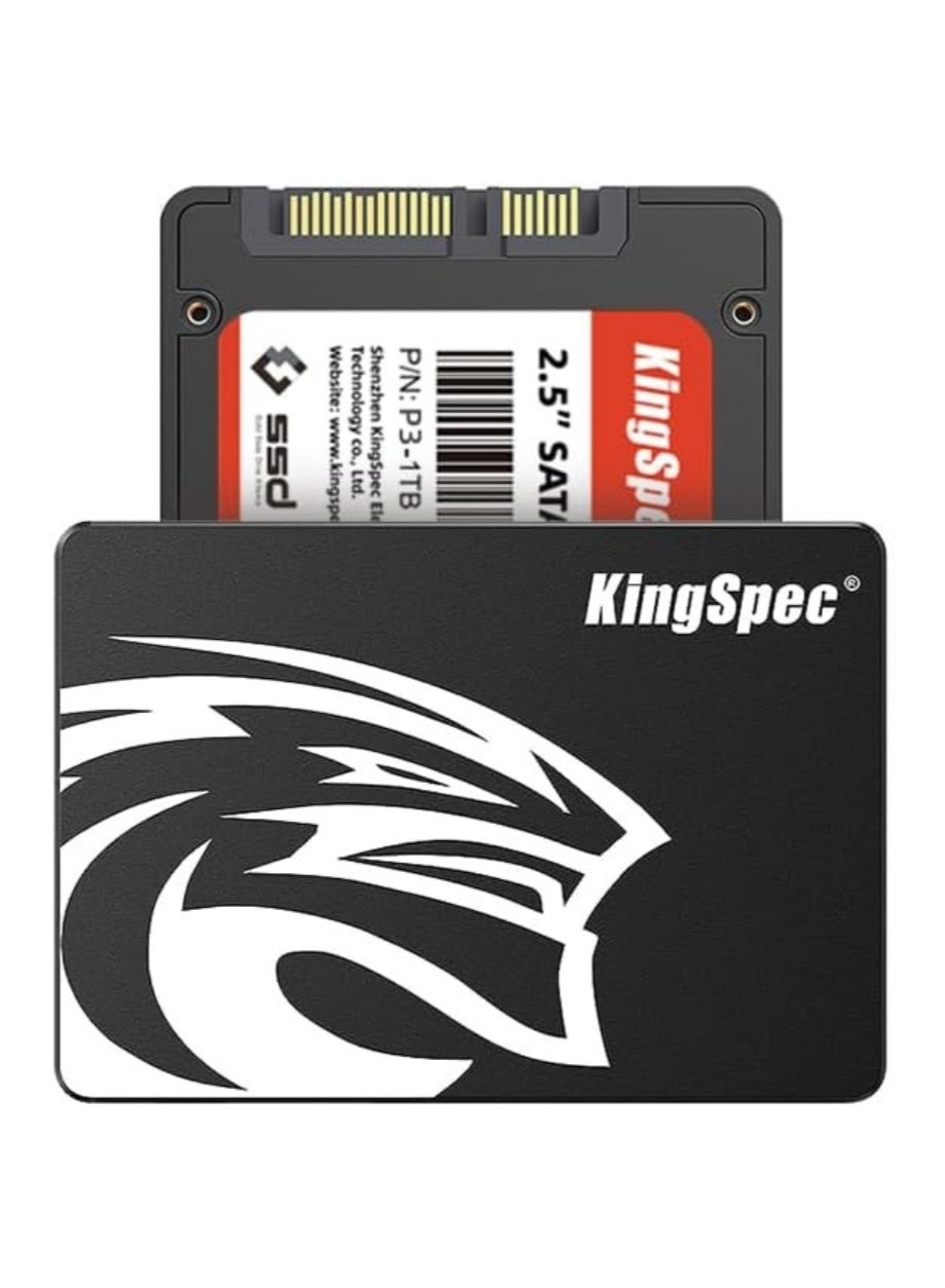 Compare KingSpec 512GB 6.35cm SATA SSD, SATA III 6Gbs Internal Solid State Drive  3D NAND Flash TLC, Compatible with DesktopLaptopAllinone at KSA Price