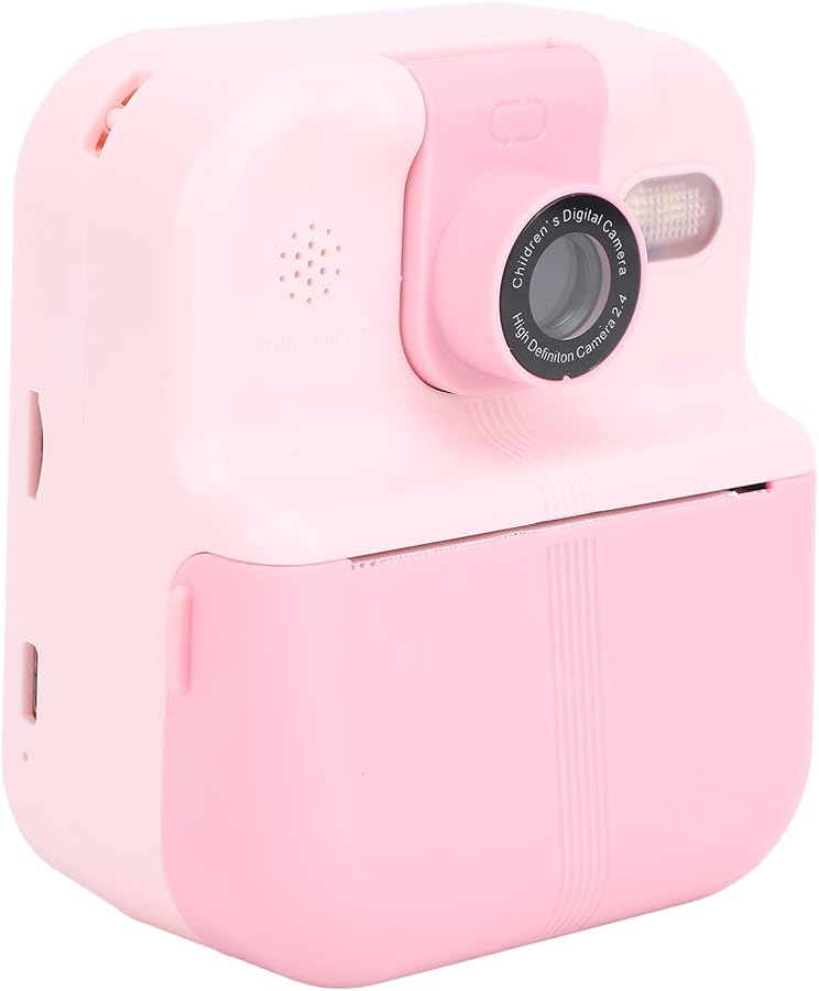 Pink Kids Instant Print Camera 1080P Video Dual LED…
