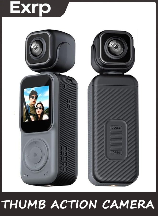 Thumb Action Camera, 4K Body Camera, Tiny Size,…