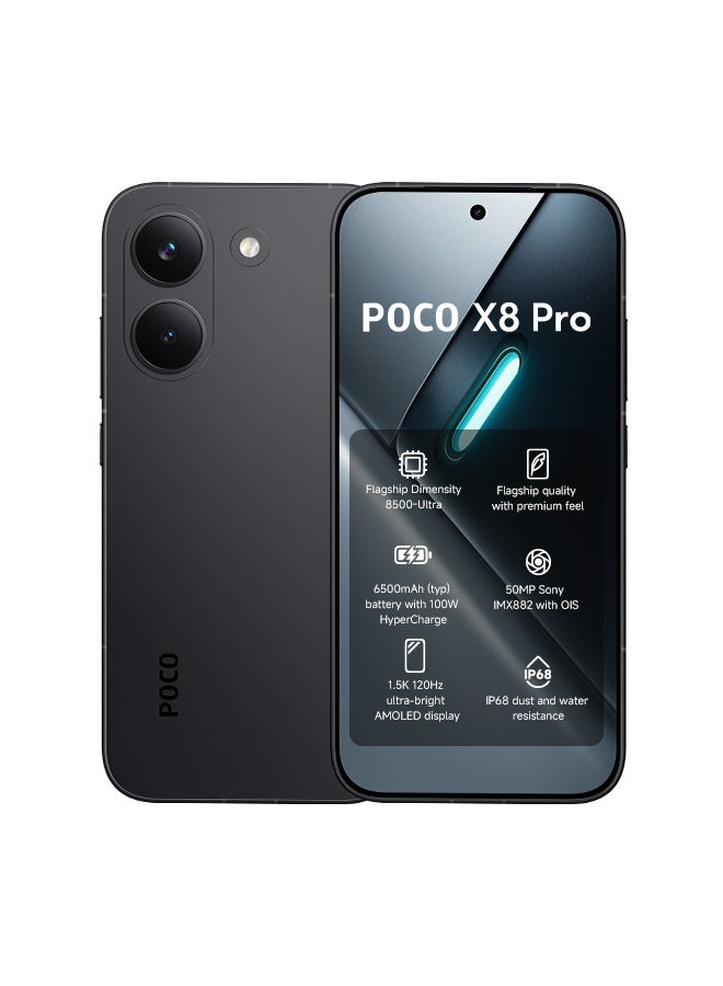 POCO X8 Pro Dual SIM 5G Black 8GB RAM…