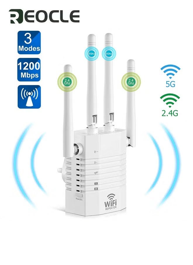 WiFi Repeater WiFi Booster WiFi Extender Booster 1200Mbps…