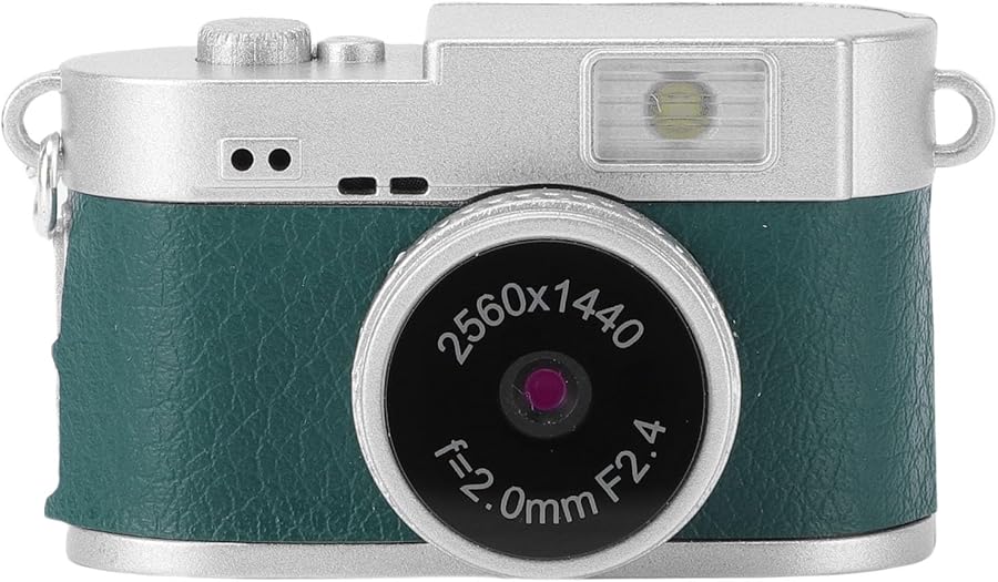 Vbestlife Green 2MP Keychain Camera 2K Retro…