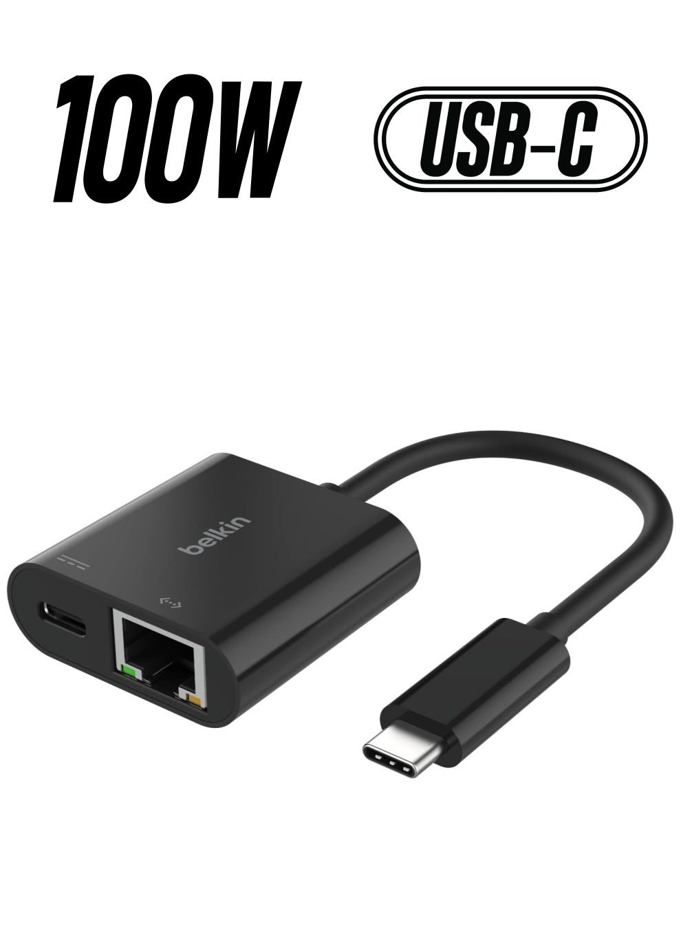 Connect USB-C to Ethernet + Charge Adapter 100W…