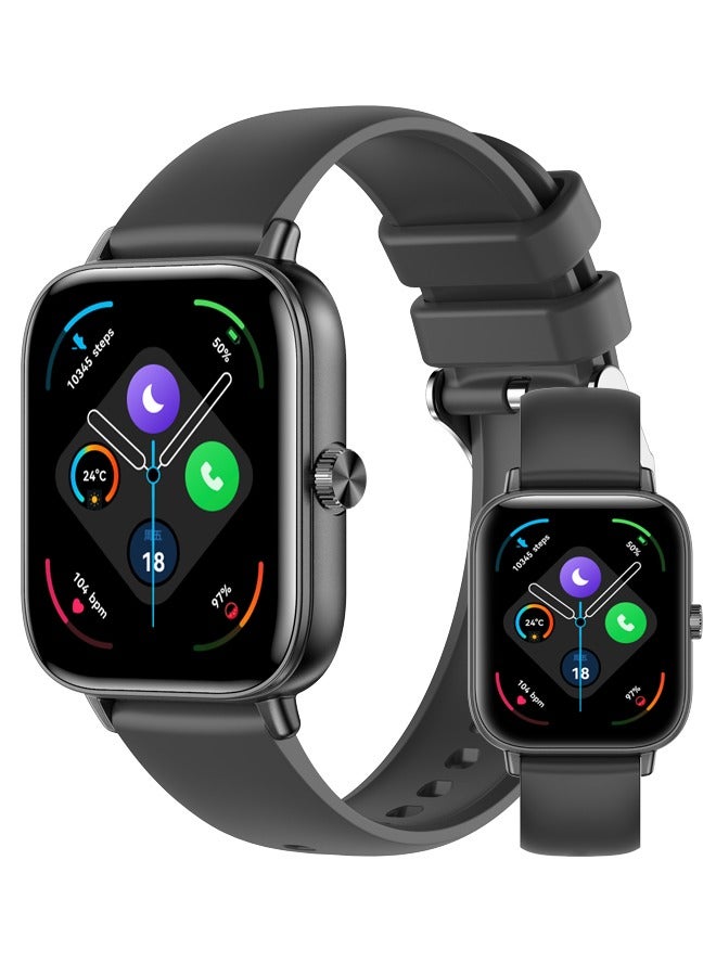 Compare Smart Watch for Men and Women with Black Case, 1.83 Fitness Tracker, Heart Rate MonitorSleep TrackerPedometer, 100+ Sport Modes, Compatible with Android & iOS at KSA Price