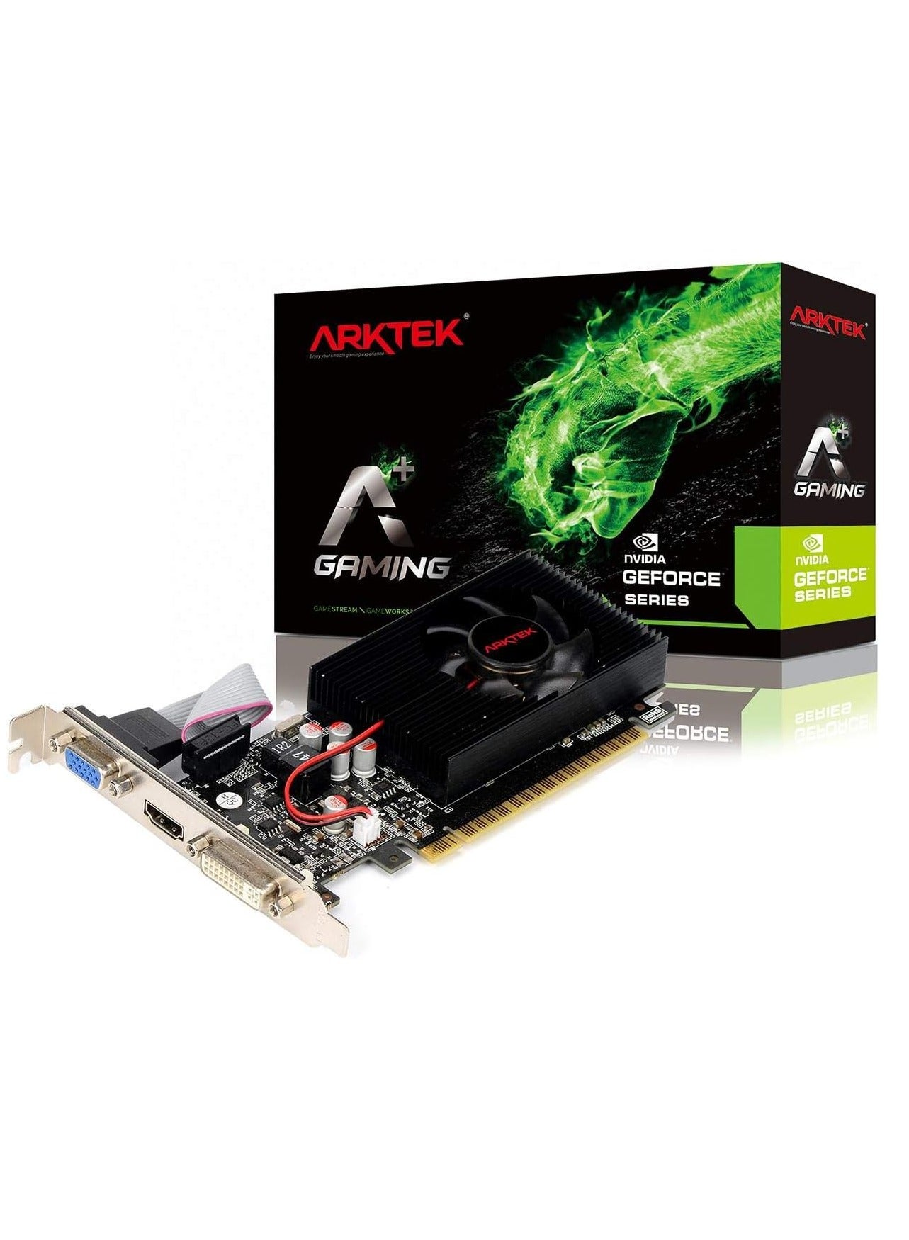 Compare ARKTEK GEFORCE GT730 4GB DDR3 128BIT HDMI, DVI, VGA PCIE LOW PROFILE Graphic Card  AKN730D3S4GL1 at KSA Price