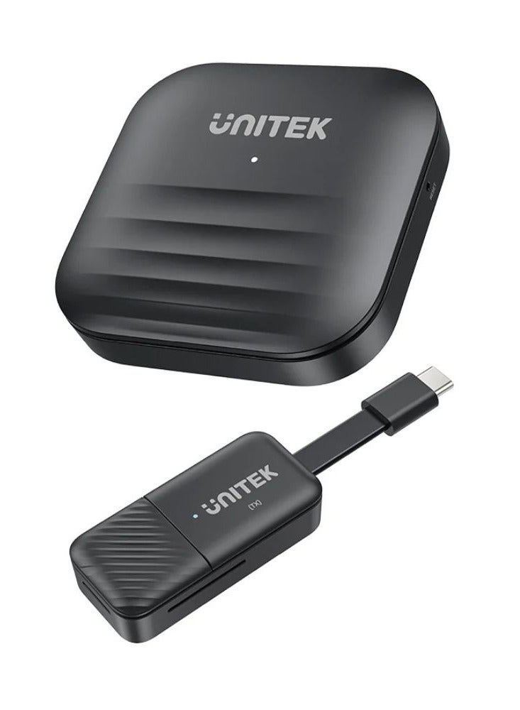 Compare UNITEK USBC Wireless HDMI Extender Kit with 4K Resolution Support, UltraLow Latency, 30M Transmission Range, PlugandPlay Streaming for TVs, Projectors, and Monitors at KSA Price