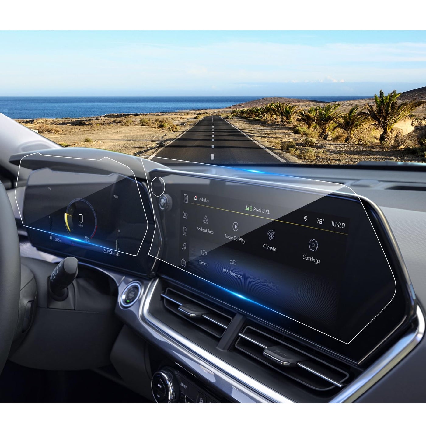 Coleya 2024 2025 Chevy Trax Screen Protector for…