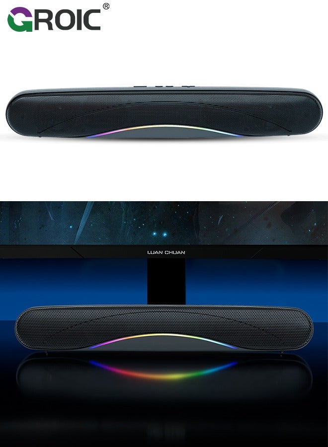 Compare Portable Bluetooth Speaker, Wireless Speaker with Colorful Flashing Lights, Super Bass 5H Playtime, TWS Pairing for Outdoor, Home, Party, Beach, Travel at KSA Price