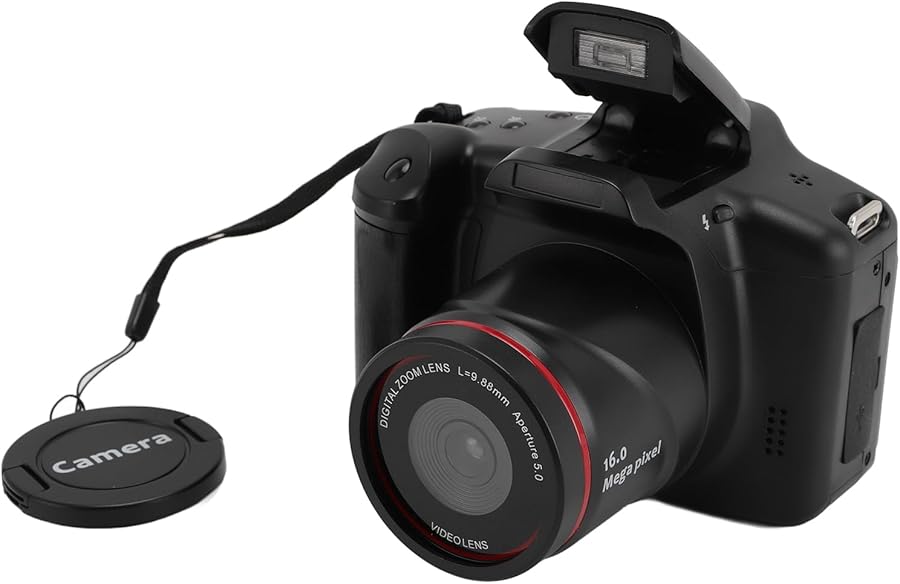 Compare Asixxsix 16MP Digital Camera with Multi Axis Stabilization 16X Zoom Anti Shake Compact Travel Camera at KSA Price