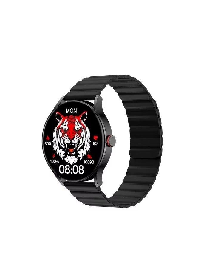 Compare TG1 Smartwatch  – 1.43 AMOLED Display with 1000 Nits Brightness, Bluetooth Calling, 15Day Battery Life, Fitness Tracker – Black + Black Strap at KSA Price