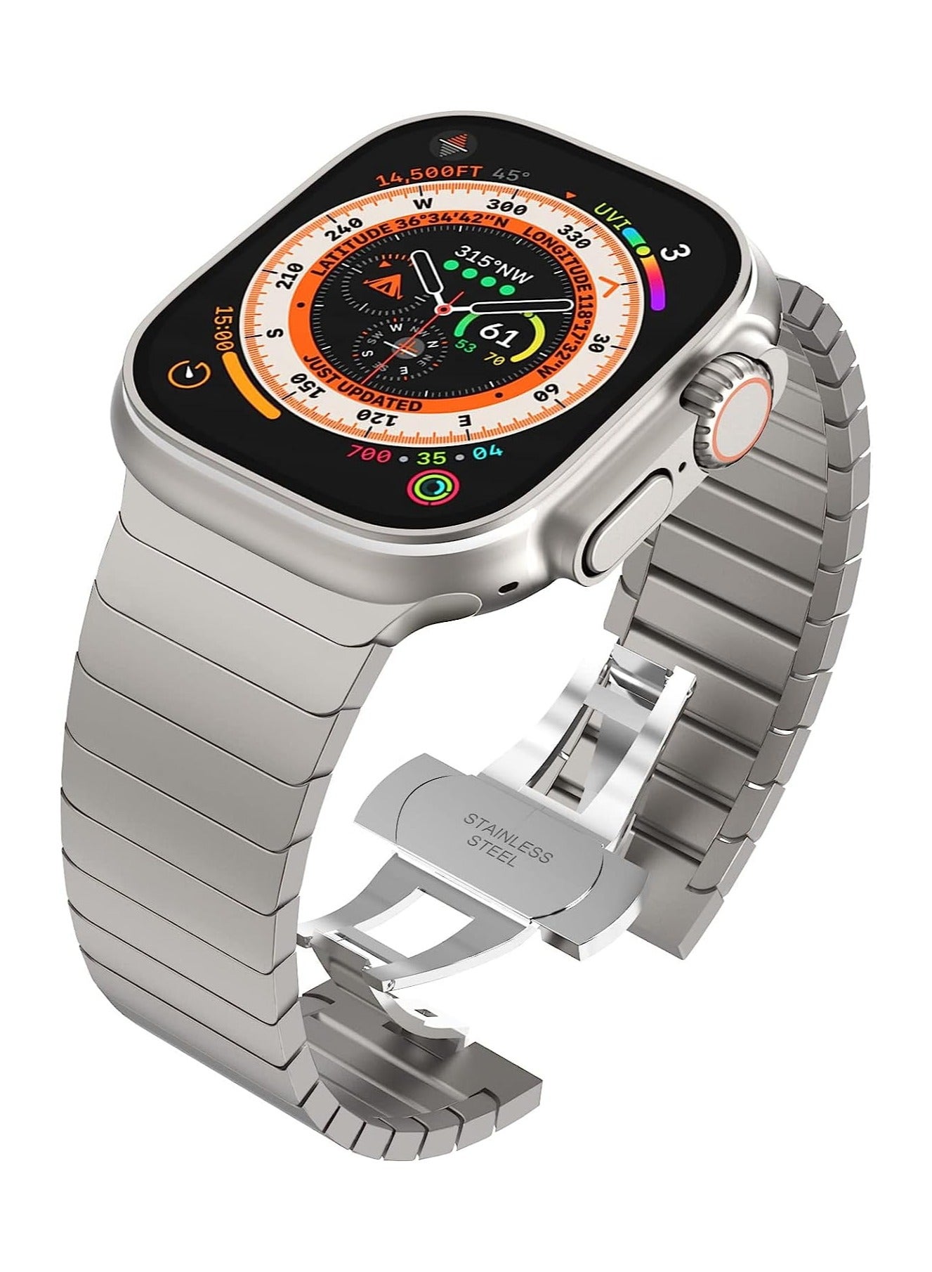 Titanium Metal Watch Band For Apple Watch Series…
