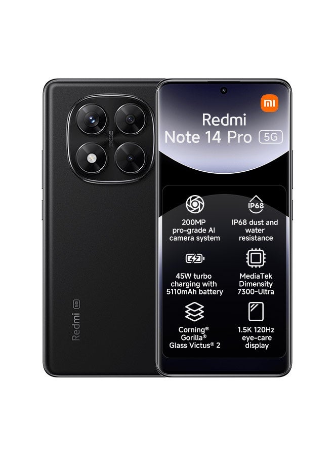 Redmi Note 14 Pro 5G Dual SIM Midnight…