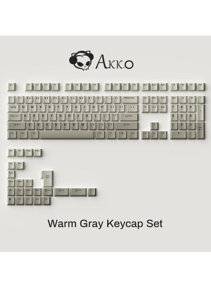 Compare Akko Warm Gray Keycap Set 132Key at KSA Price
