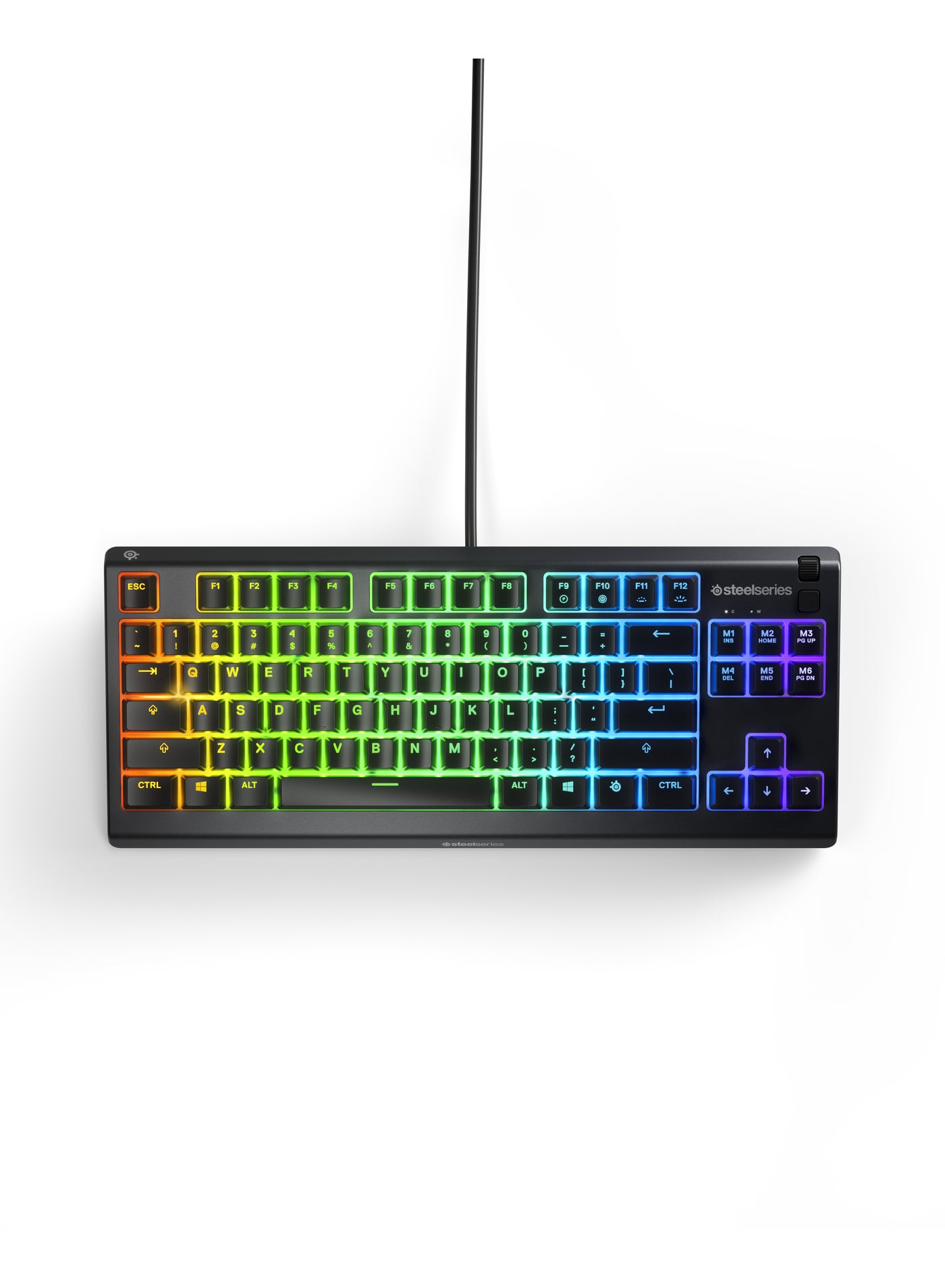 Compare Apex 3 TKL RGB 10Zone RGB USB Illumination IP32 Water Resistant Premium Magnetic Wrist Rest Gaming Keyboard AR  Black at KSA Price