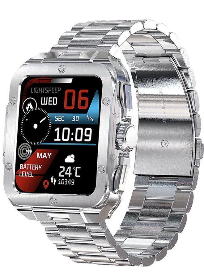 Compare Smart Watch for Men, Bluetooth Calling Fitness Tracker with Heart Rate Blood Oxygen Monitor IP68 Waterproof Classic Men Sports Watch for iOS Android at KSA Price