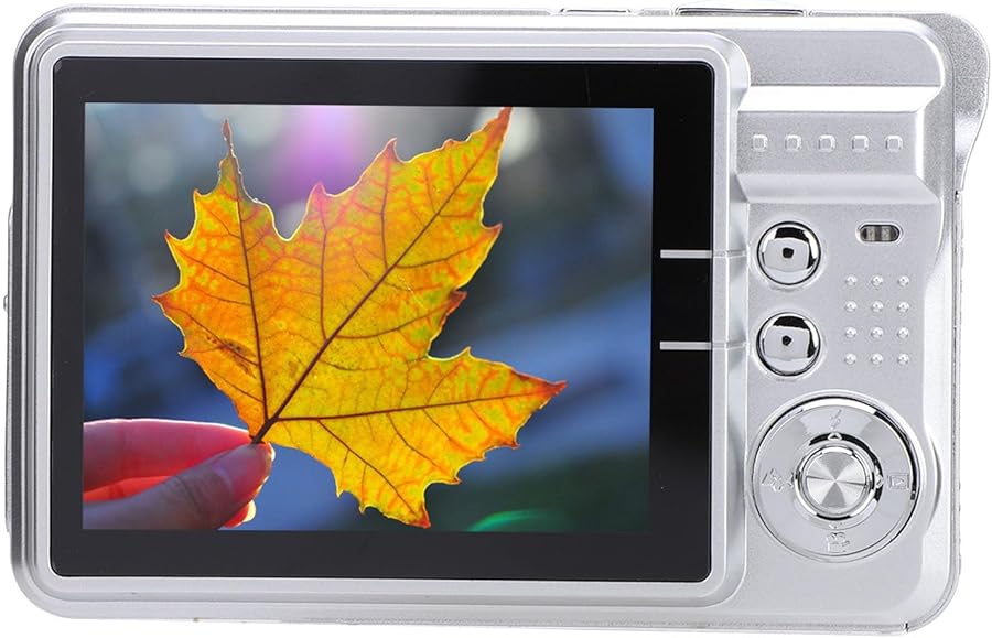Silver 4K 48MP Autofocus Vlogging Camera 8X…