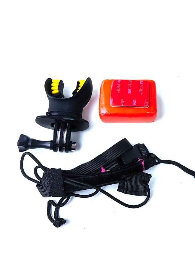 Compare For GoPro13 For DJI 5pro Ace Sports Camera Universal Surfing Braces Bite Mouth Surfing Diving Bracescolor:Type A Black Mouthpiece at KSA Price