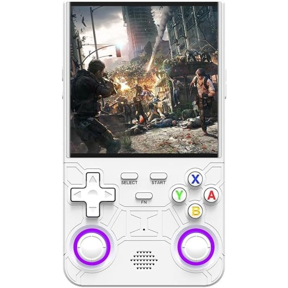 Compare R36 Ultra Retro Handheld Game Console, with 64G Builtin 20000+ Games, 3000mAh Rechargeable, Support 20+ Simulators, Linux System, 4.0 Inch IPS Screen Portable Pocket Arcade White at KSA Price